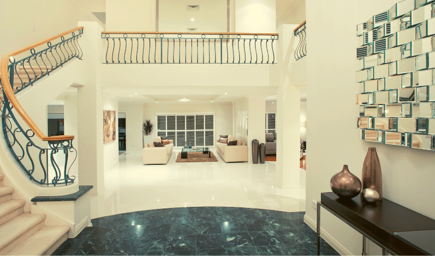 inside luxury home